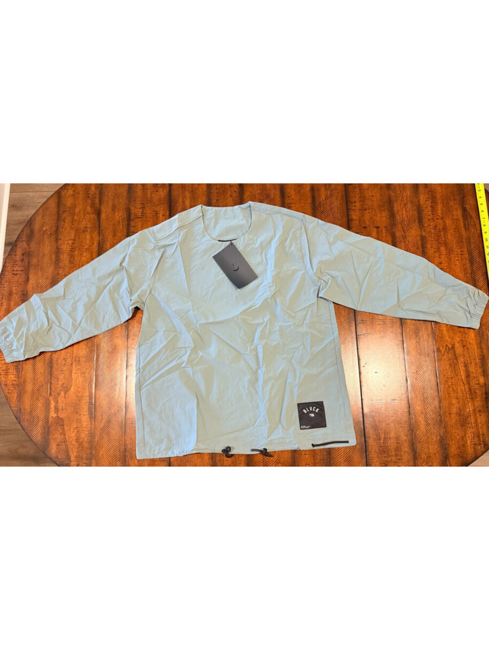 Black Scale Lightweight Nylon LS Crewneck Pullover Green 2XL XXL NWT